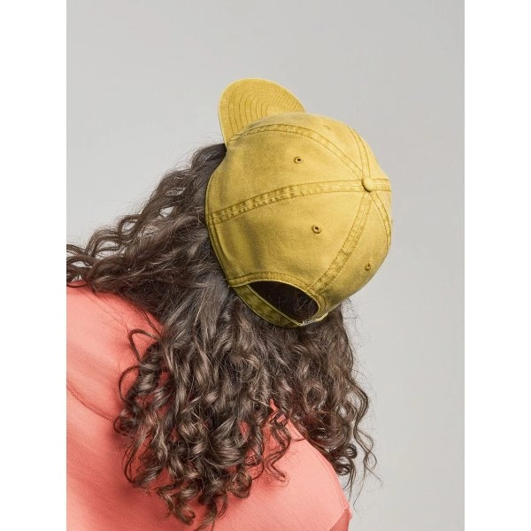Immagine Cappello a 6 pannelli destrutturati, lavaggio effetto invecchiato - Digg-S