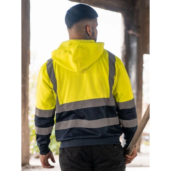 Immagine Felpa con cappuccio Hi-Vis con due strisce riflettenti larghe 5 cm - Hi-Vis Zipper Hoodie