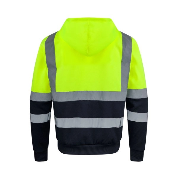 Immagine Felpa con cappuccio Hi-Vis con due strisce riflettenti larghe 5 cm - Hi-Vis Zipper Hoodie