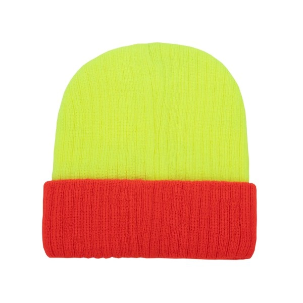 Immagine Berretto a doppia maglia con polsino in colore a contrasto. - Beanie Metz