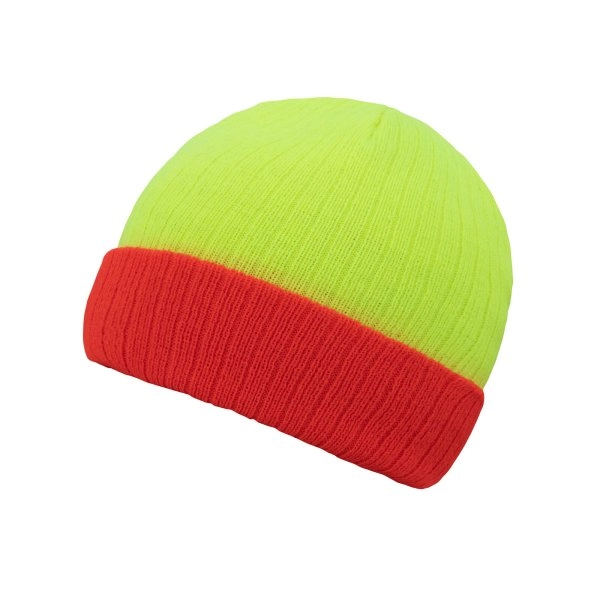 Immagine Berretto a doppia maglia con polsino in colore a contrasto. - Beanie Metz