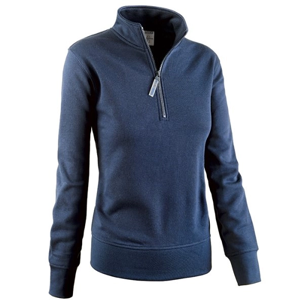 Felpa donna STRIKE mezza zip, 280 g
