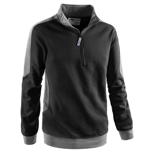 FELPA MEZZA ZIP PATCH