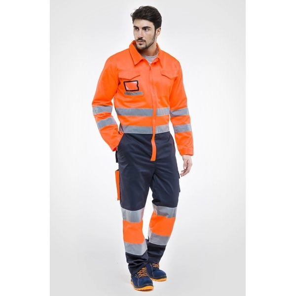 Immagine Tuta alta visibilitÃ  bicolore