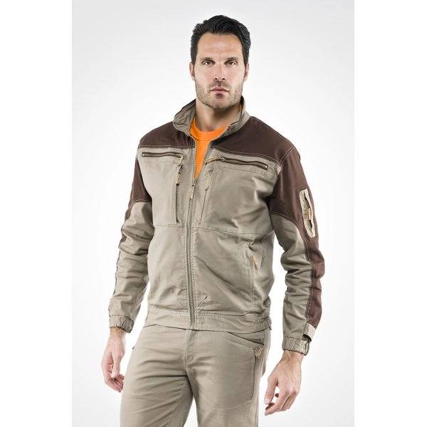 GIUBBETTO SAND BEIGE/MARRONE