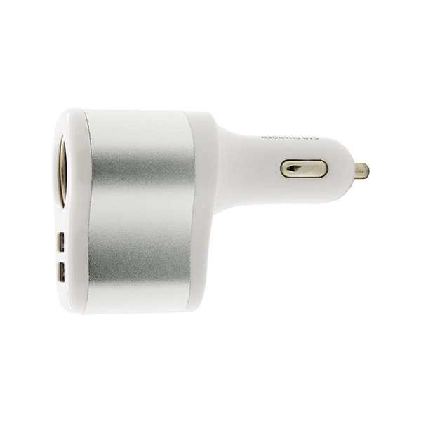 CARICABATTERIE AUTO MULTIPLO MIX ALLUMINIO “KEPPLER”