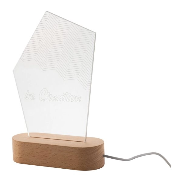 Woodify Trofeo con illuminazione a LED