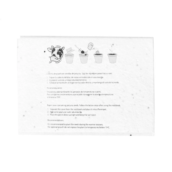 Immagine Semilla Blocco fogli adesivi in carta di semi