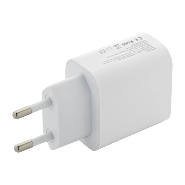 Immagine Recharge Caricabatterie USB da parete in ABS riciclato (RABS)