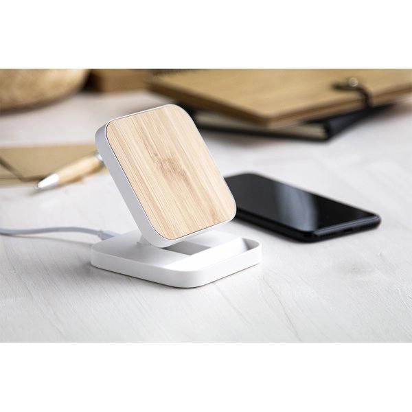 Immagine Rabso caricabatterie wireless con supporto cellulare