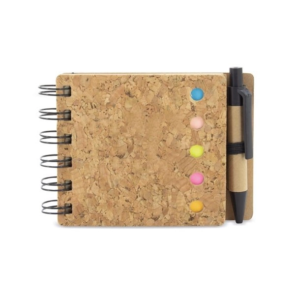 BLOCCO + NOTE ADESIVE SUGHERO 