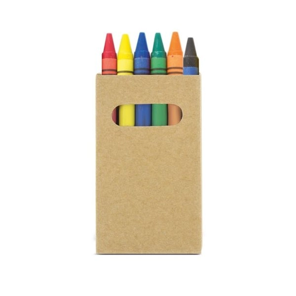 SCATOLINA PASTELLI A CERA 6 COLORI 