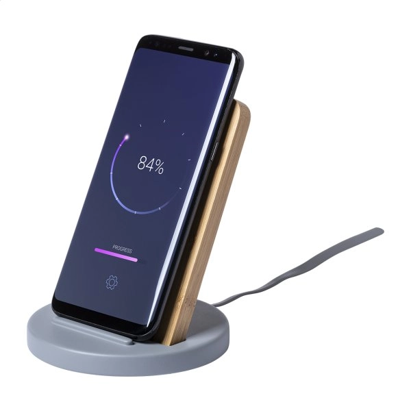 Immagine Chemek caricabatterie wireless con supporto per cellulare