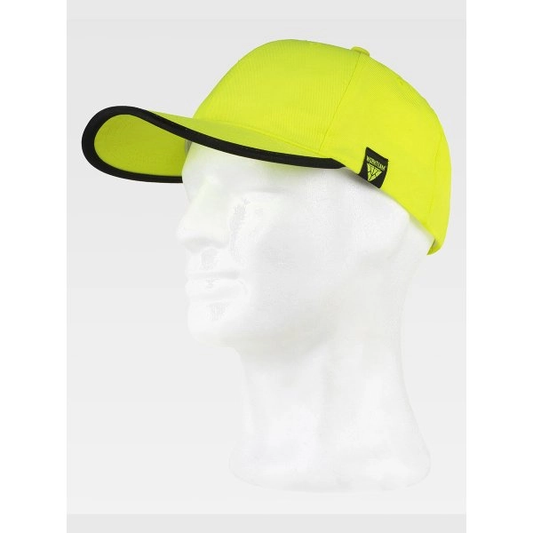 CAPPELLO VISIERA CURVA 6 PANNELLI CON BORDO VISIERA A CONTRASTO