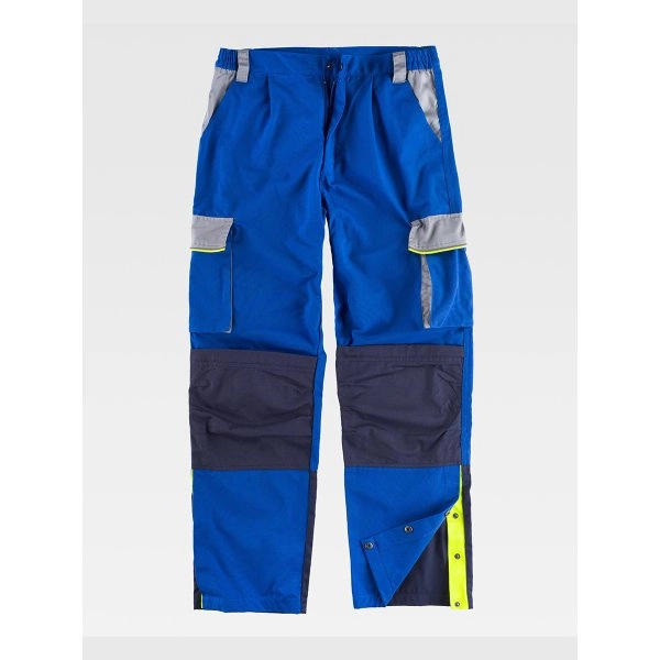 PANTALONE DA LAVORO MULTITASCHE PROTEZIONE ALLE GINOCCHIA RINFORZI NEI GLUTEI
