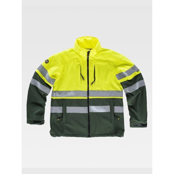 Immagine SOFTSHELL CON CAPPUCCIO ALTA VISIBILITA CLASSE 1