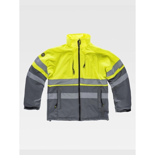 Immagine SOFTSHELL CON CAPPUCCIO ALTA VISIBILITA CLASSE 1