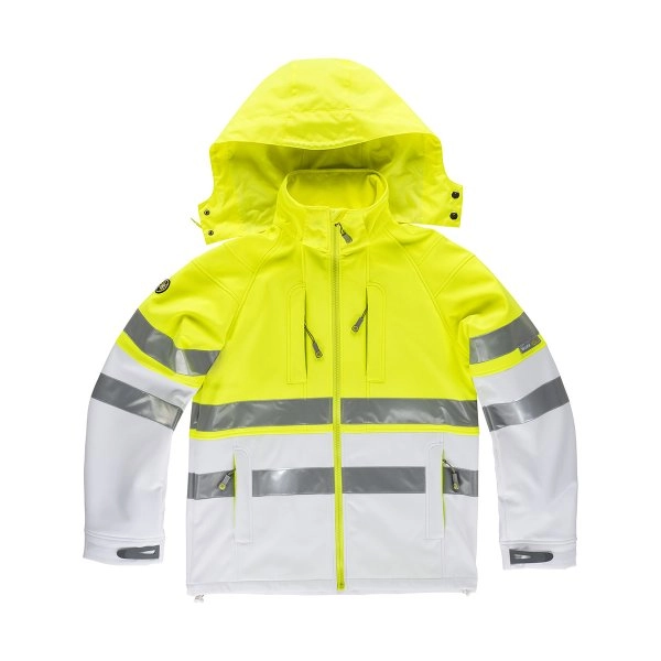 Immagine SOFTSHELL CON CAPPUCCIO ALTA VISIBILITA CLASSE 1