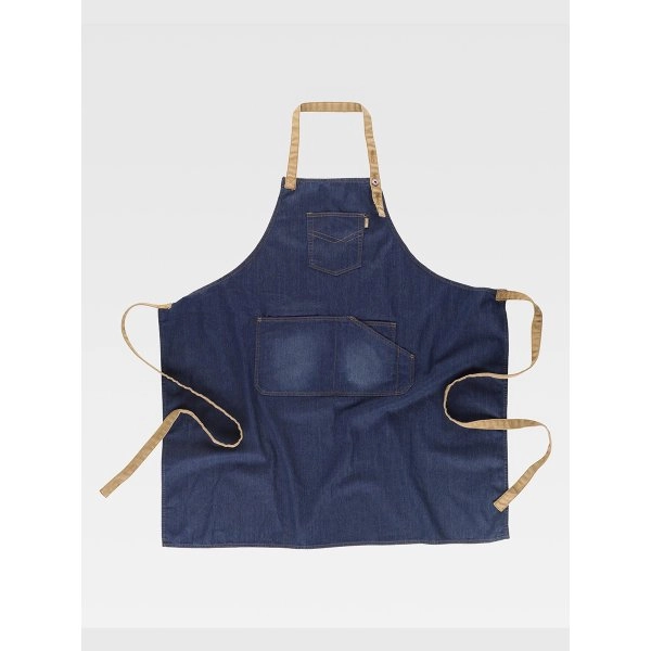 Immagine GREMBIULE CON PETTORINA TESSUTO DENIM