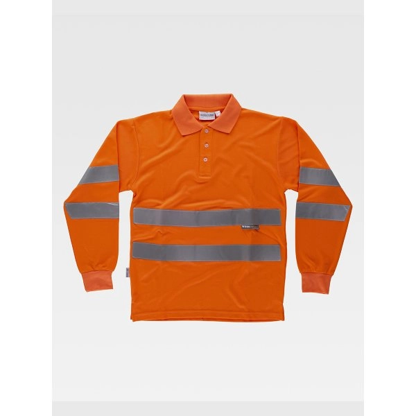 POLO MANICA LUNGA ALTA VISIBILITA CLASSE 2