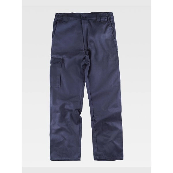 PANTALONE DA LAVORO MULTITASCHE IN COTONE