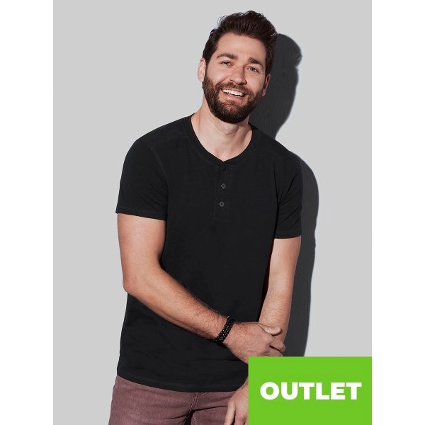 T-SHIRT UOMO MANICA CORTA COLLO 3 BOTTONI