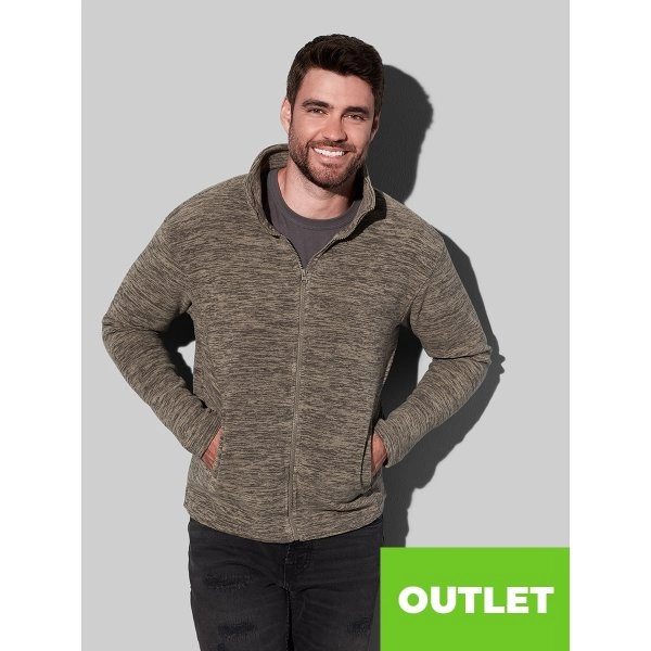 PILE UOMO ZIP INTERA MELANGE