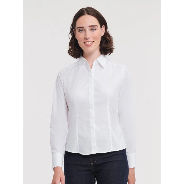 CAMICIA DONNA MANICA LUNGA POPELINE