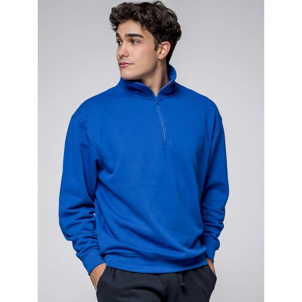 FELPA UNISEX MEZZA ZIP PREMIUM