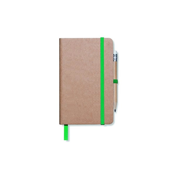 Immagine Taccuino con elastico e copertina in craft paper con portapenna in formato A6 NOTYGRAF