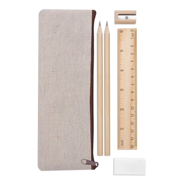 Set scrittura in astuccio di cotone FANNY POUCH
