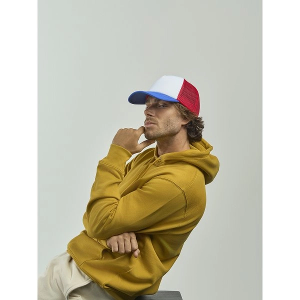 CAPPELLO VISIERA CURVA 5 PANNELLI MESH POSTERIORE