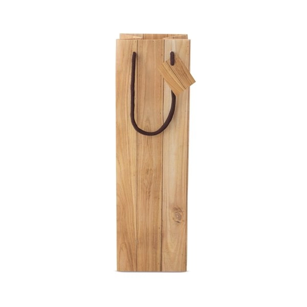 Immagine BUSTA IN CARTA EFFETTO LEGNO 1 BOTTIGLIA 