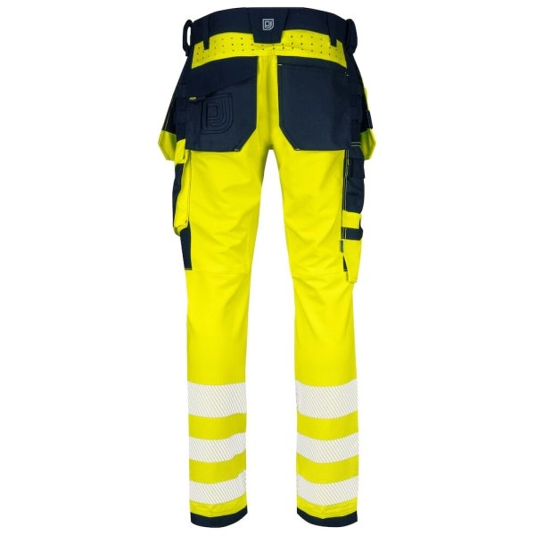 6573 HI-VIS PANTALONI STRETCH MULTITASCHE EN ISO 20471 - CLASSE 2