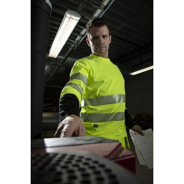 Immagine 6014 HI-VIS T-SHIRT MANICA LUNGA EN ISO 20471 - classe 3/2