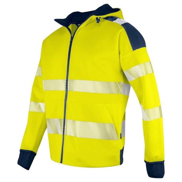 6110 HI-VIS FELPA HOODY FULL-ZIP- EN ISO 20471 - classe 3/2