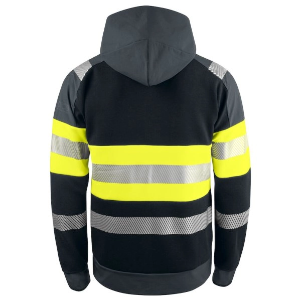 6122 HI-VIS FELPA CAPPUCCIO FULL ZIP EN ISO 20471 - classe 1
