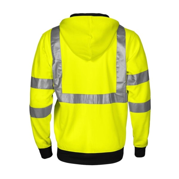 6104 HI-VIS FELPA CAPPUCCIO FULL ZIP EN ISO 20471 - classe 3/2