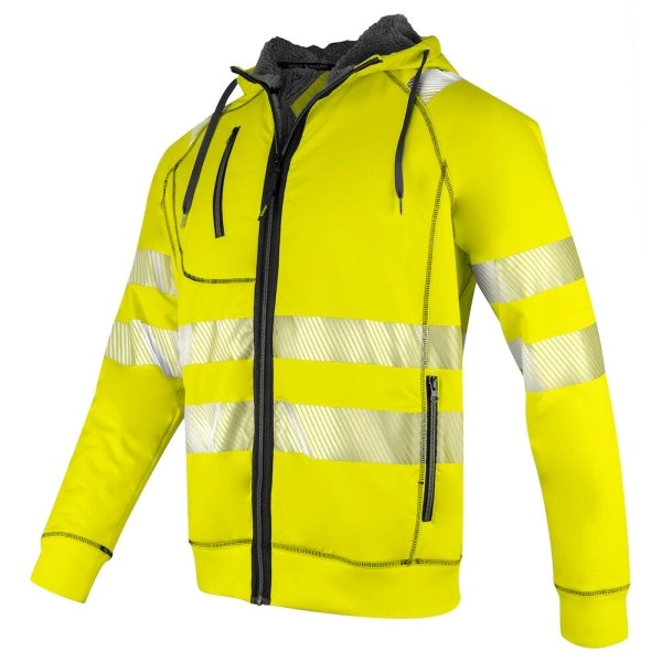 6130 HI-VIS FELPA CAPPUCCIO EN ISO 20471 - classe 3/2