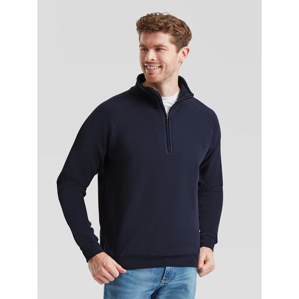 FELPA UNISEX MEZZA ZIP CLASSIC