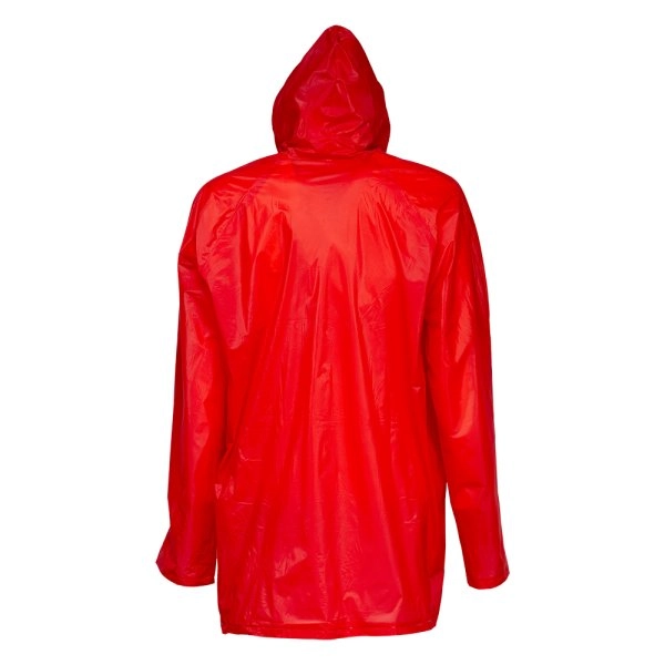 Immagine Impermeabile in PVC goffrato, con cappuccio e 2 tasche frontali, inserito in bustina