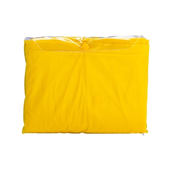 Immagine Impermeabile in PVC goffrato, con cappuccio e 2 tasche frontali, inserito in bustina