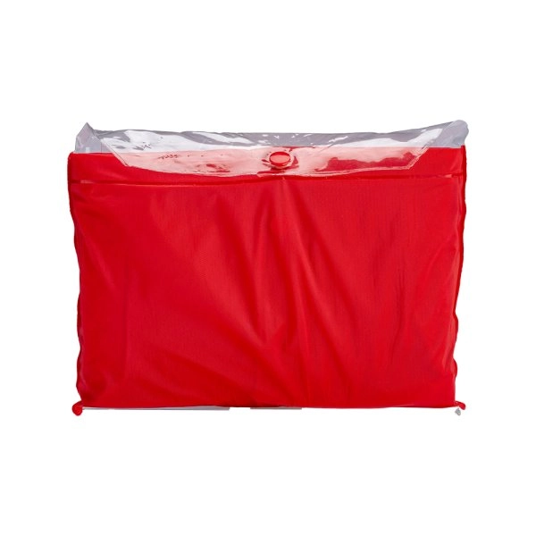 Immagine Impermeabile in PVC goffrato, con cappuccio e 2 tasche frontali, inserito in bustina