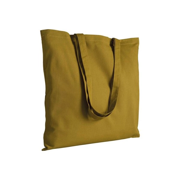 Shopper in cotone, manici lunghi
