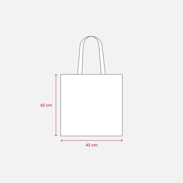 Immagine Shopper in cotone, manici lunghi