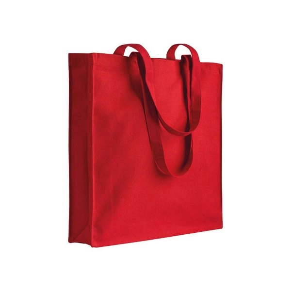 Immagine Shopper con soffietto in canvas 280 g/m2, manici lunghi