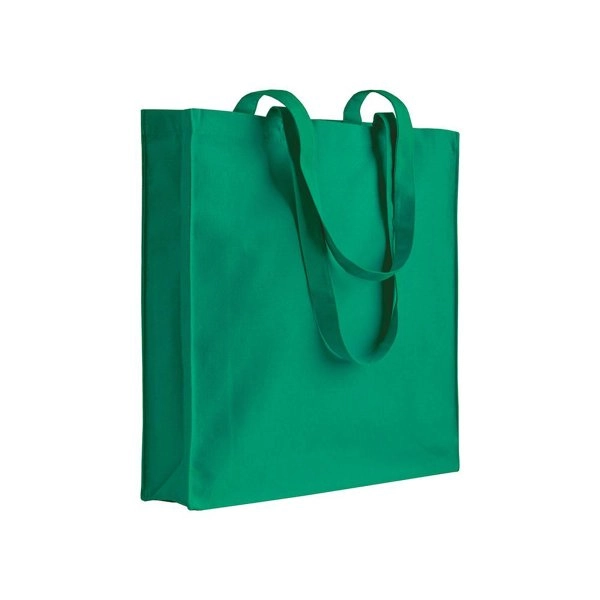 Immagine Shopper con soffietto in canvas 280 g/m2, manici lunghi