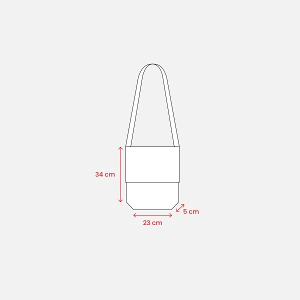Immagine Shopper tascapane con soffietto in TNT 80 g/m2 cucito con tracolla