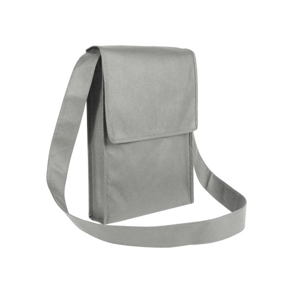 Shopper tascapane con soffietto in TNT 80 g/m2 cucito con tracolla