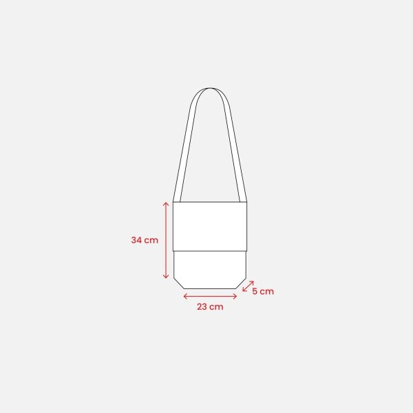 Immagine Shopper tascapane con soffietto in TNT 80 g/m2 cucito con tracolla